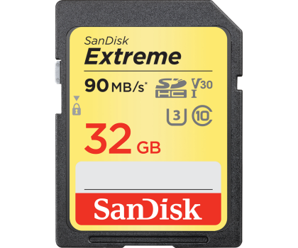 Karta pamięci Sandisk 32GB SDHC Extreme zapis 40MB/s odczyt 90MB/s